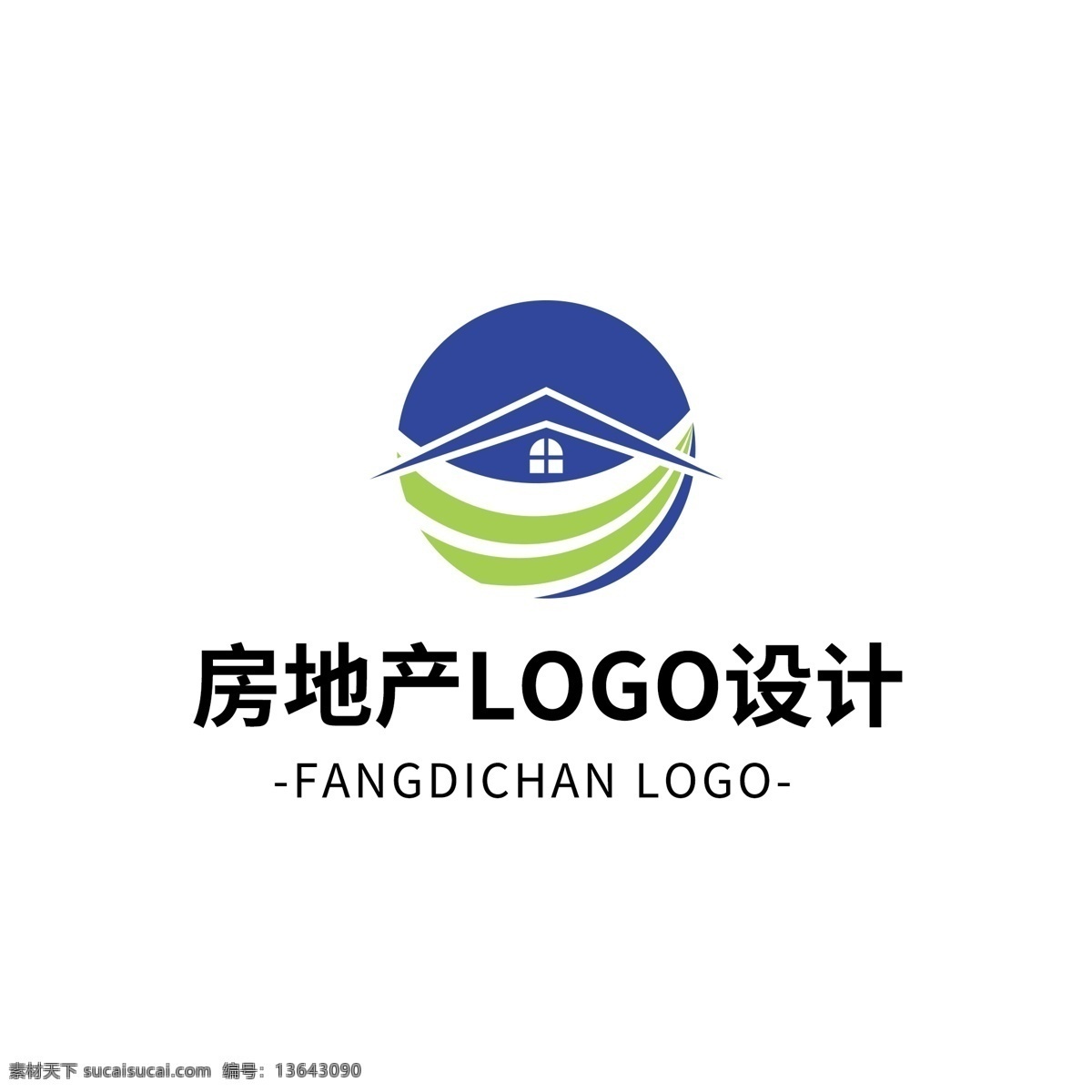 简约 大气 创意 房地产 logo 标志设计 标志 白色