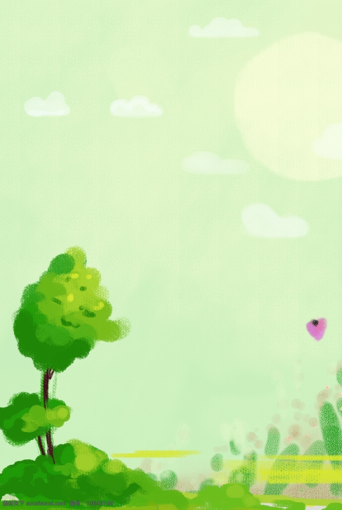 春季 上 新 绿色 手绘 分层 banner 春季上新 上新 狂欢 时尚 促销 优惠活动 优惠 创意合成