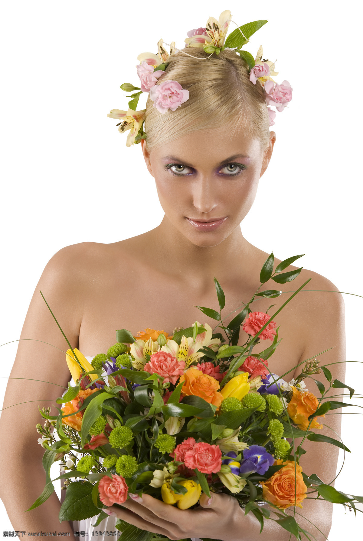 手 捧 鲜花 美女图片 春天女人 女性 性感美女 模特 美女写真 花朵 花卉 人物图片