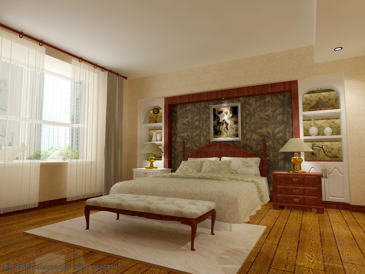 家装设计 欧式 卧室 环境设计 室内设计 装饰素材