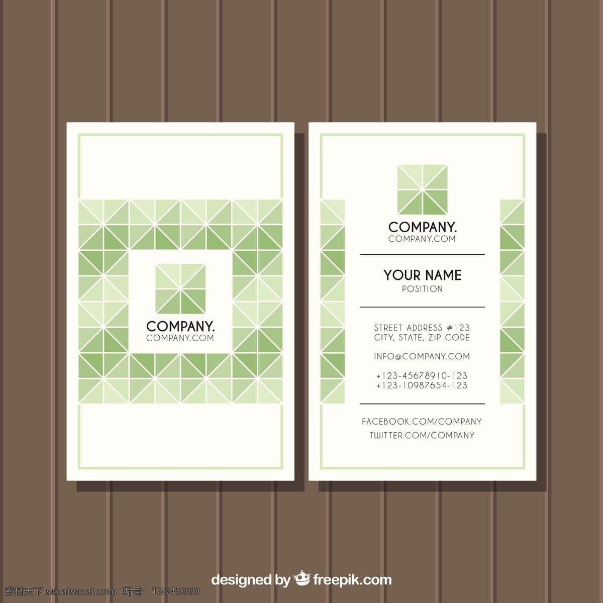 绿色 调 几何图形 名片 商标 商务 抽象 卡片 模板 几何 办公室 形状 颜色 展示 文具 平面 公司 抽象标志 企业形象