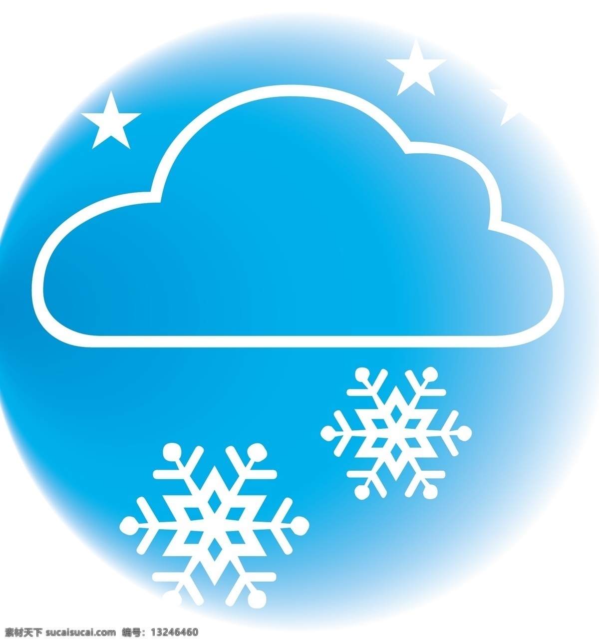 蓝色 背景 下雪 图标 矢量图 其他矢量图