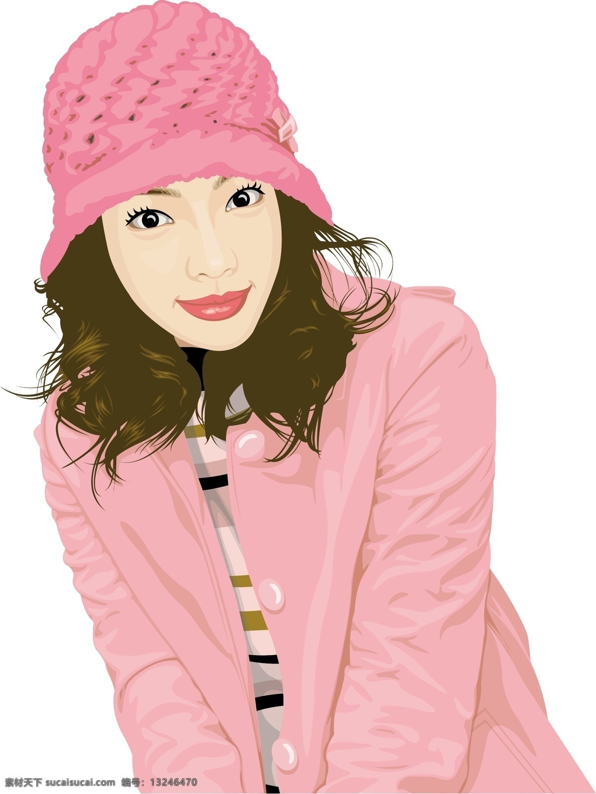插画免费下载 插画 美女 女性 时尚 矢量图 矢量人物