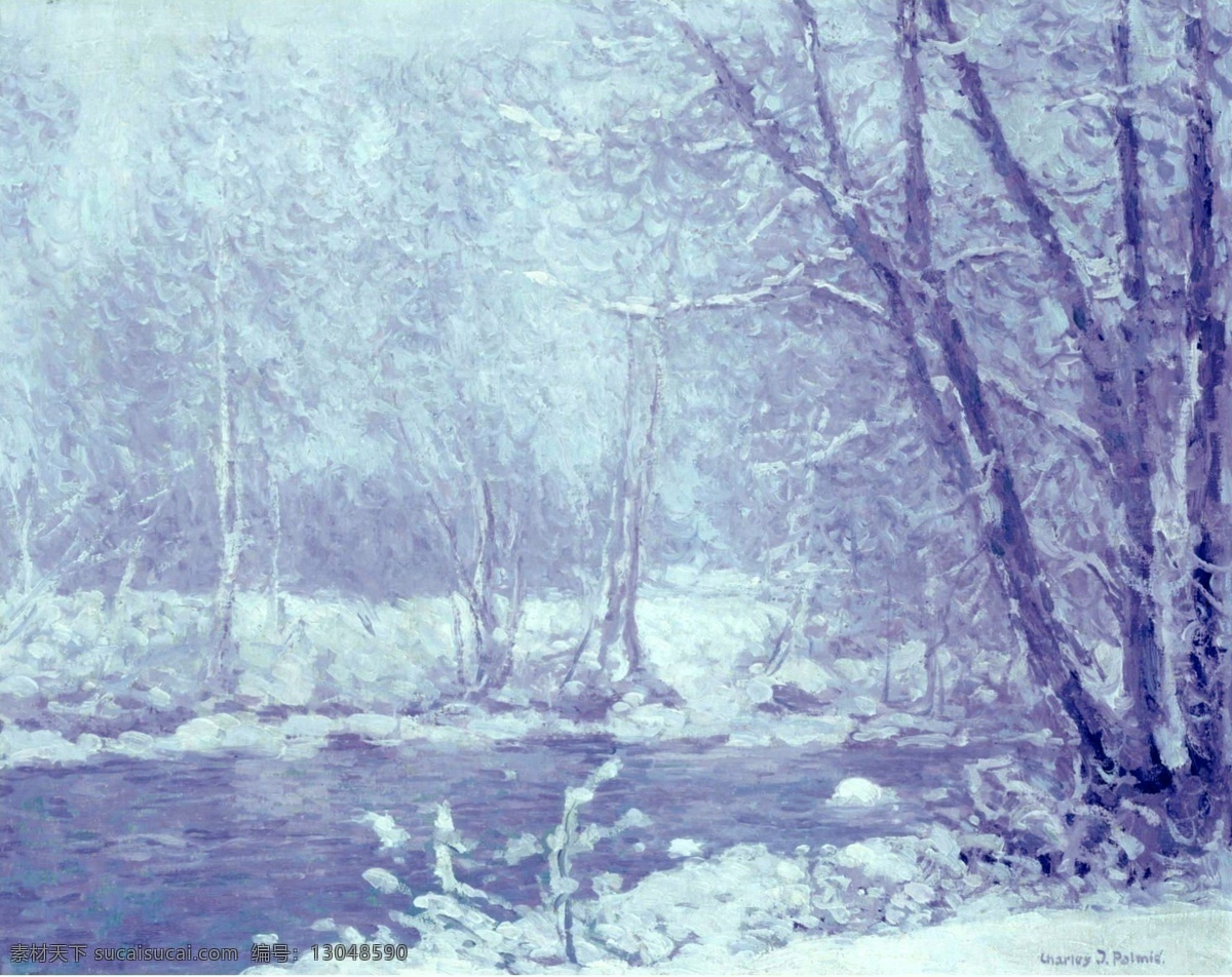 landscape 大师 画家 风景画 静物 油画 建筑 装饰画 snowy palmie j charles 人物 高清 西方 国外 现代 家居装饰素材