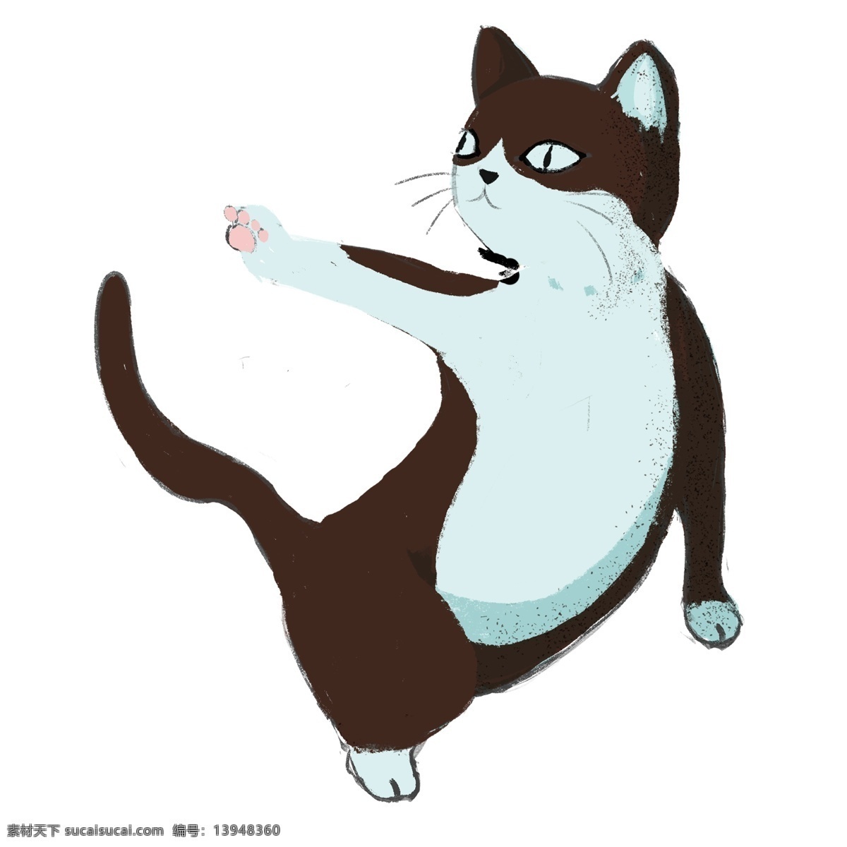 功夫 猫 商用 元素 卡通 简约 动物 猫咪 中国风 萌宠 萌 打功夫