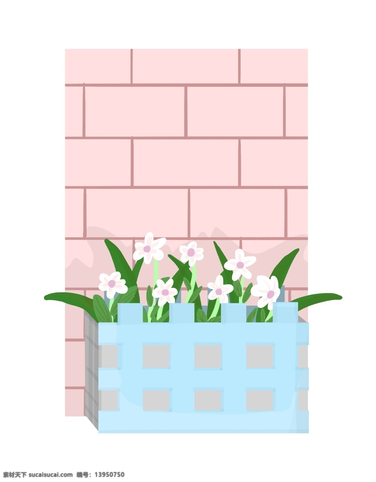 粉色 墙纸 绿色 盆栽 粉色的墙纸 粉色家装 绿色的叶子 盆栽装饰 白色鲜花 鲜花花朵 植物装饰 盆栽插画