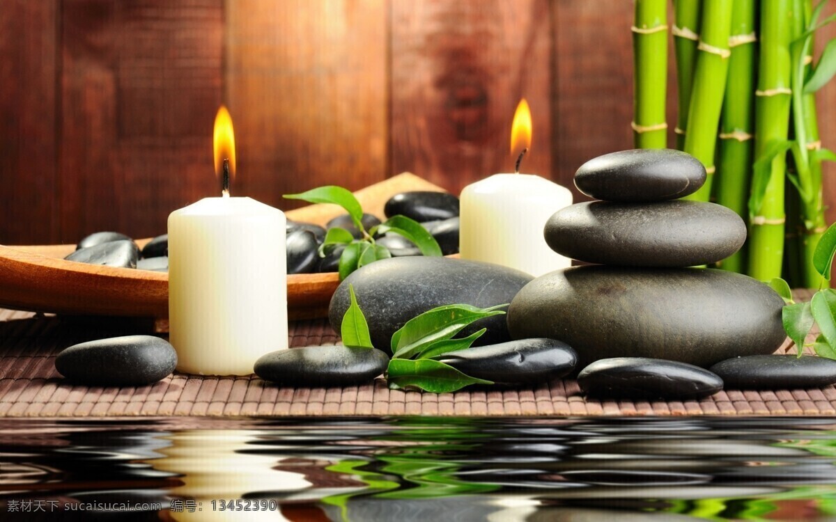 蜡烛 鲜花 水仙花 花朵 竹盐 休闲 精油 水疗 背景 spa 美容 生活百科 娱乐休闲
