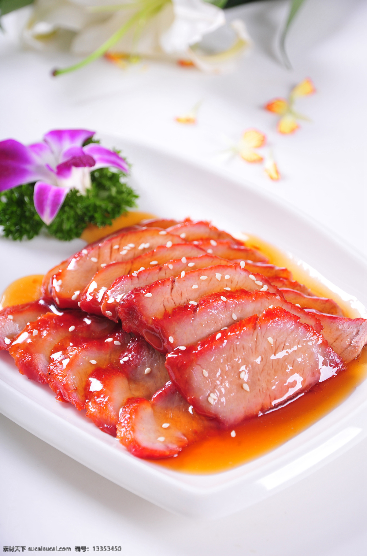 蜜汁吊烧叉烧 美食 传统美食 餐饮美食 高清菜谱用图