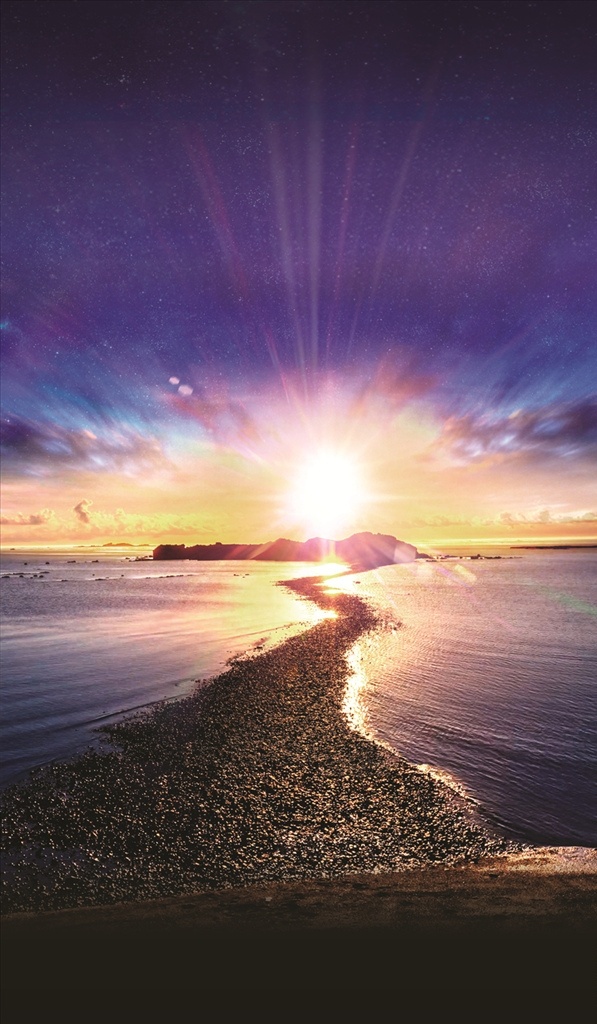 高清 日出 大海 蓝色 星空 高清日出大海 蓝色星空 高清日出 日出海滩 高清星空背景 自然景观 自然风景