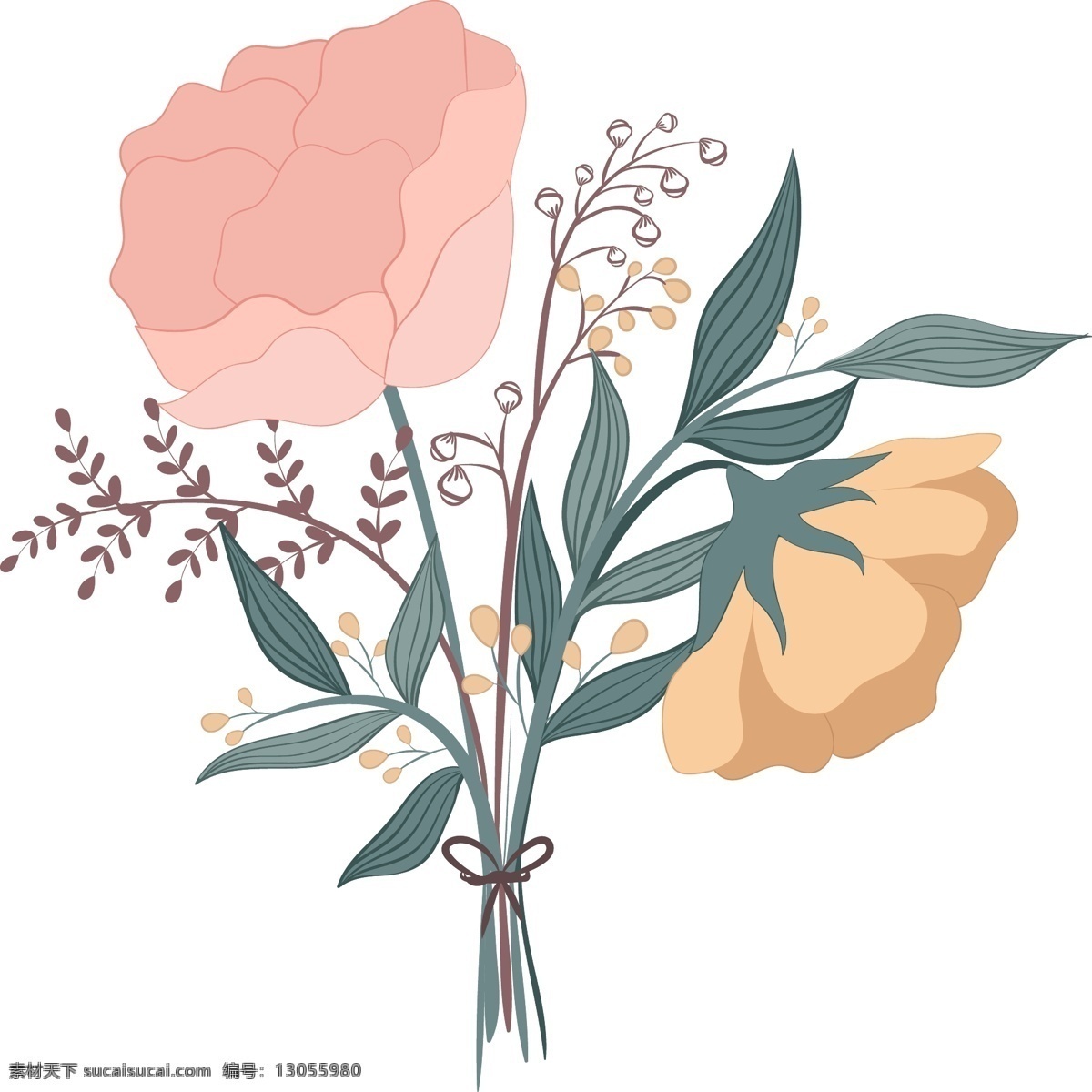 矢量花束 卡通花束图片 矢量图素材 ai素材
