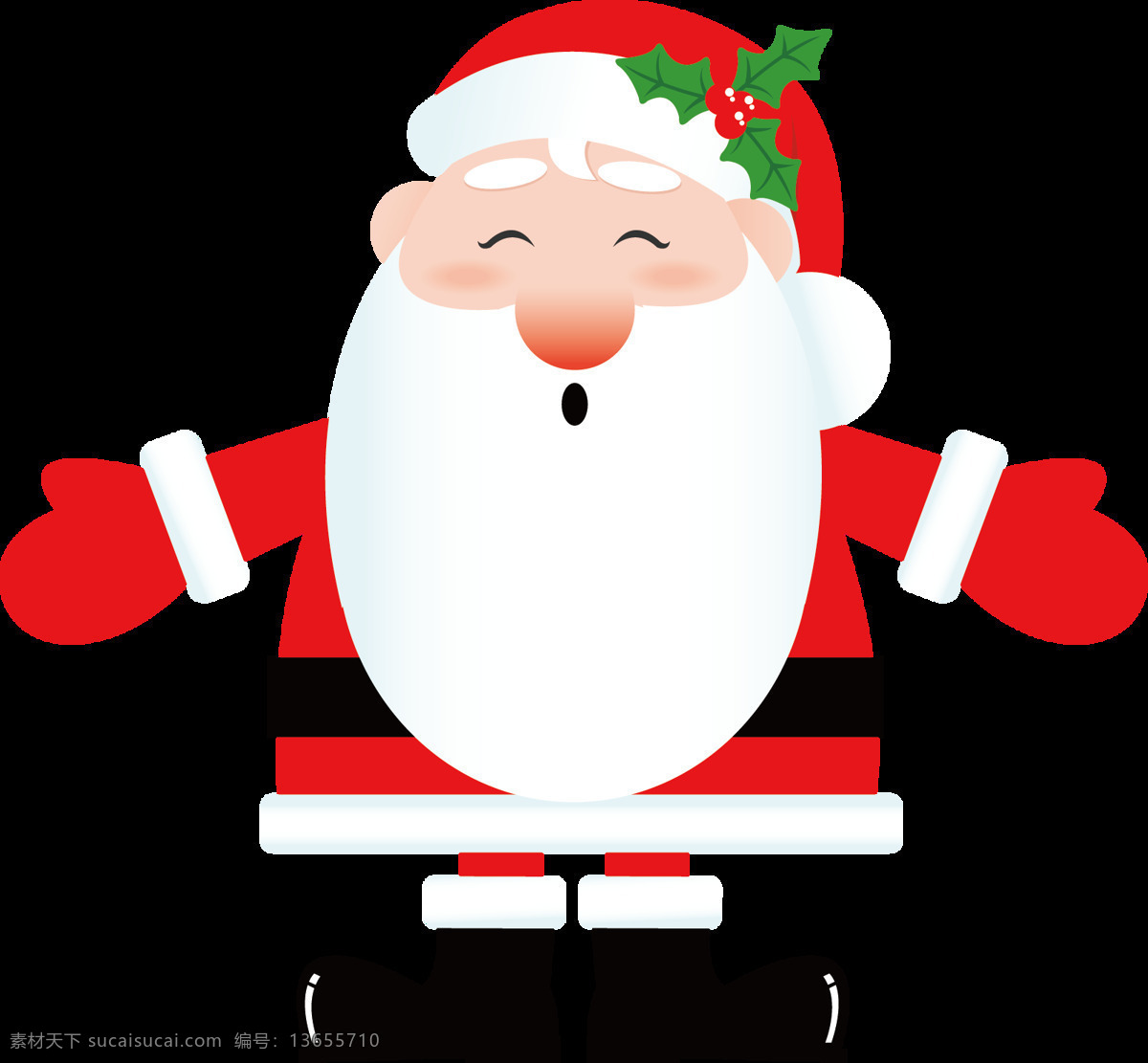 童趣圣诞老人PNG元素素材图片下载-素材编号13655710-素材天下图库