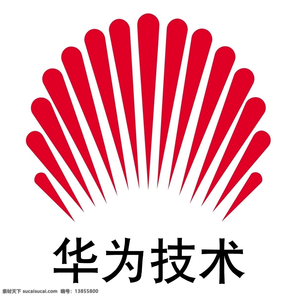 华为 标志 标识为免费 白色