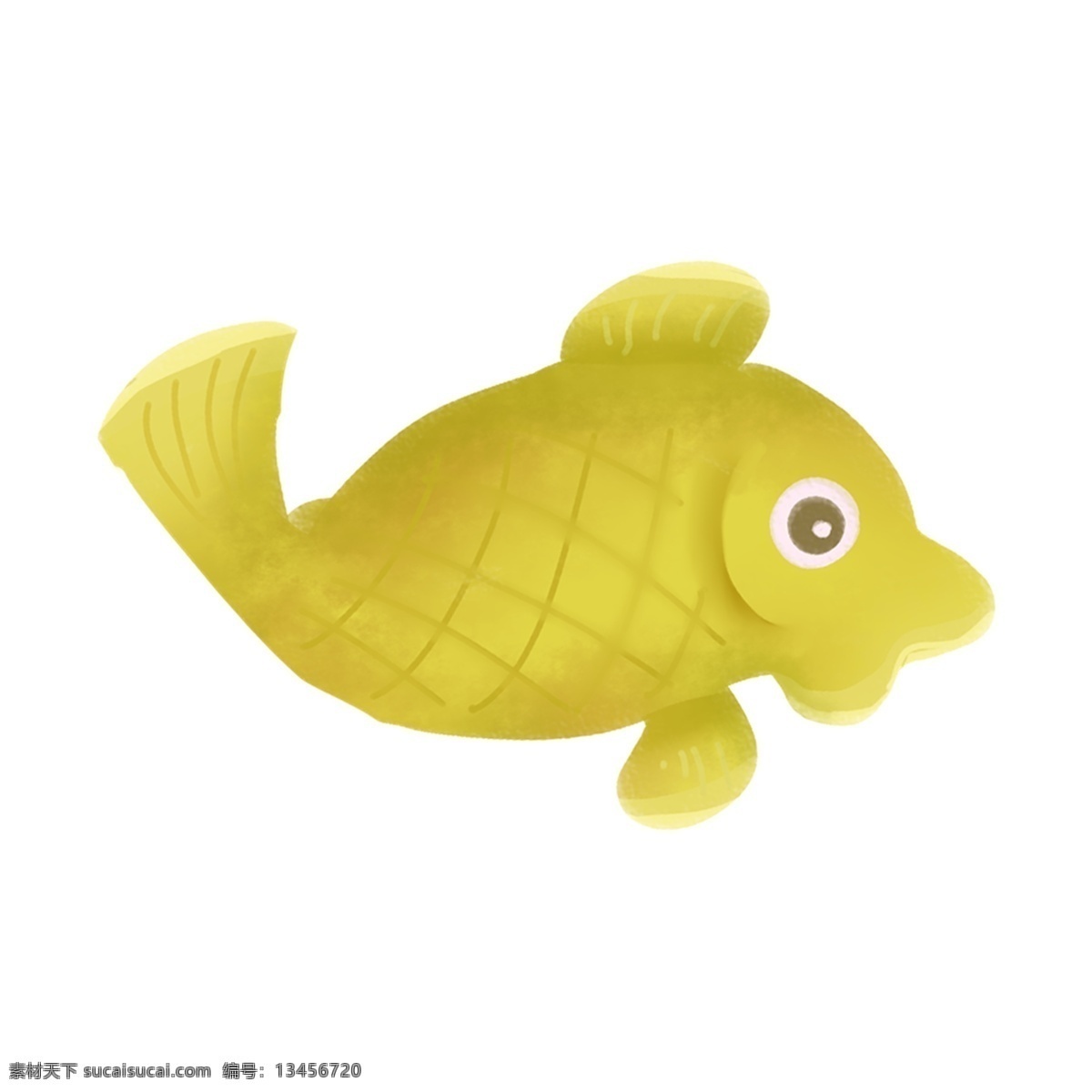 可爱 小鱼 动物 卡通 透明 免抠元素 透明素材 装饰元素