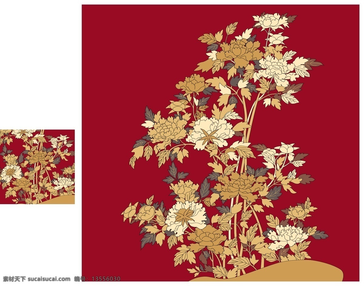 花卉图案设计 墙纸 图案 壁画 花卉 专辑 文化艺术 绘画书法