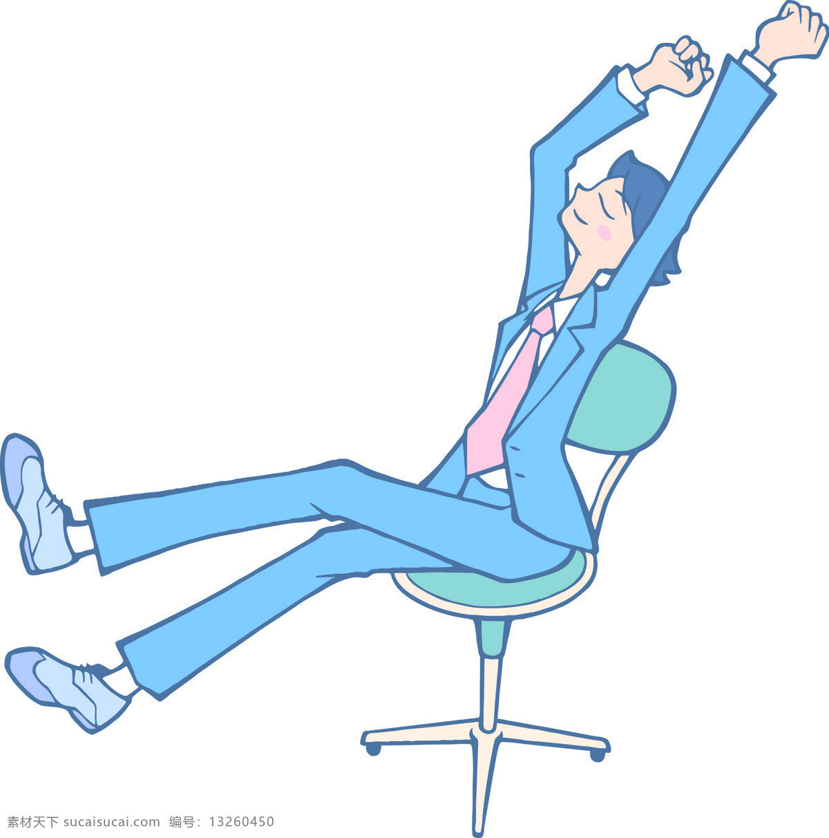 舒展 手脚 男孩 卡通漫画素材 时尚 插画 元素 人物插画素材 插画集