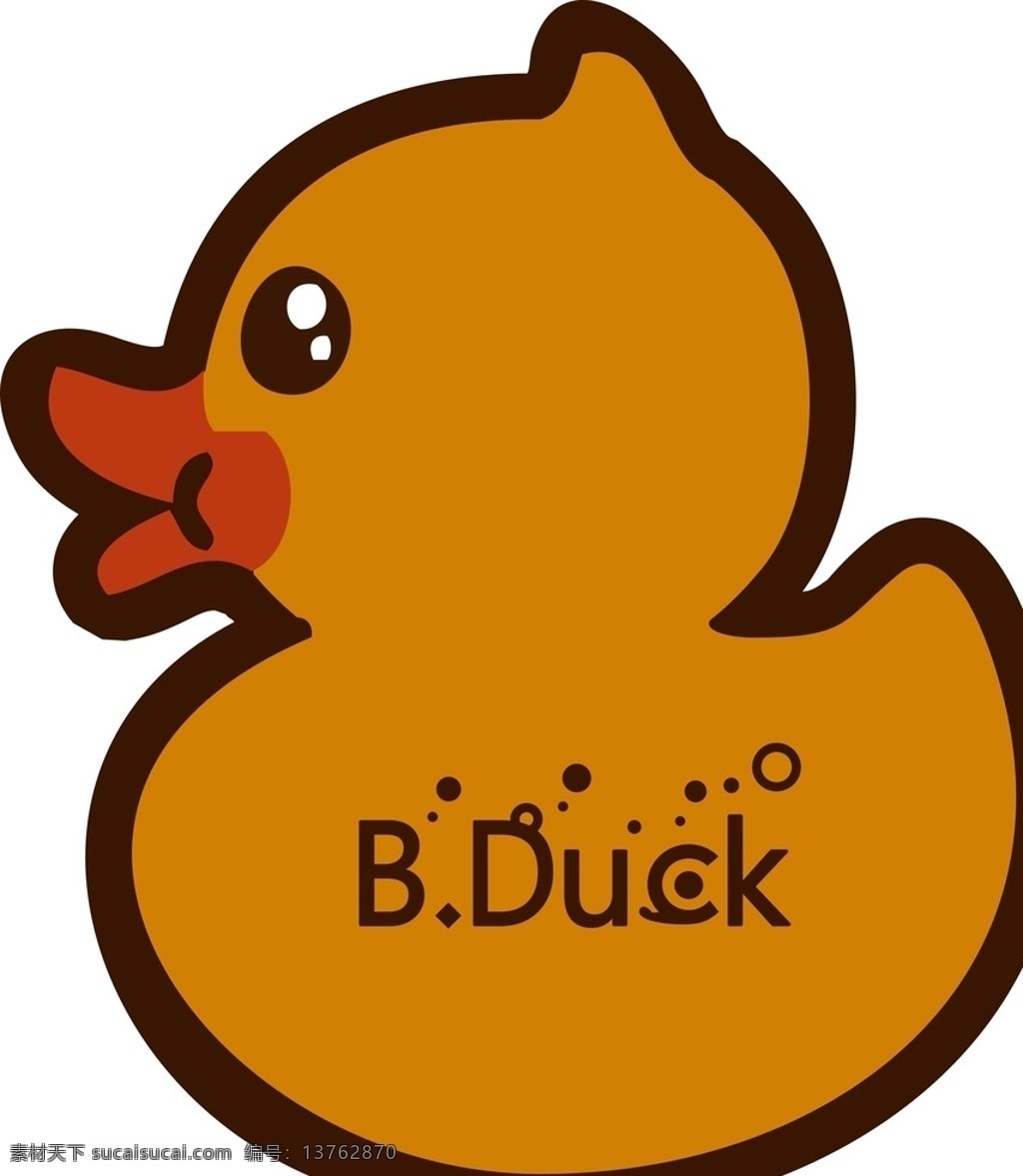 b.duck 小黄鸭 大黄鸭 bduck 黄色 卡通 儿童 创意 海报 模版 动漫动画