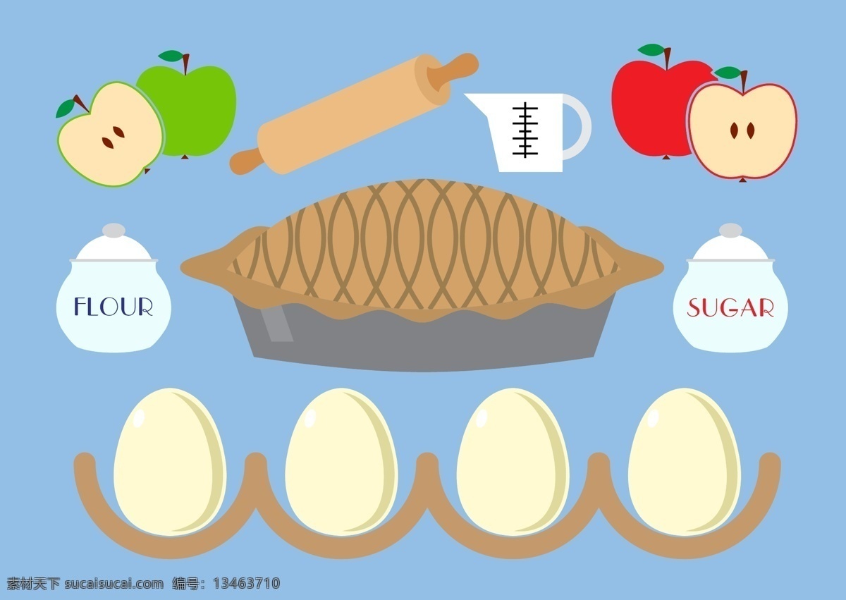 鸡蛋 设计图 彩色 红色 矢量图 其他矢量图