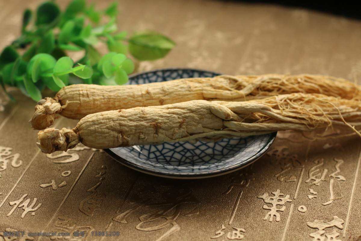长白山人参 白参 干参 拍照 唯美 餐饮美食 食物原料