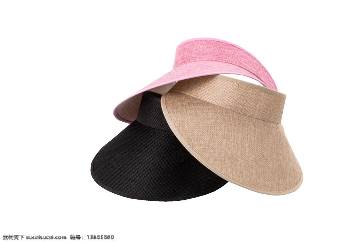 三 顶 夏季 舒适 遮阳帽 粉色 黑色 肤色帽子 沙滩帽 假期 太阳 帽子 度假 海边 方便凉爽 舒适轻便