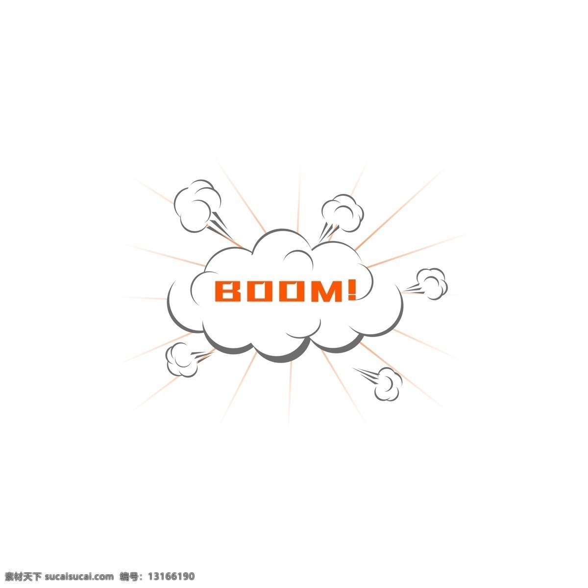 原创 手绘 风 爆炸 云 对话框 boom 爆炸云 云朵 手绘风