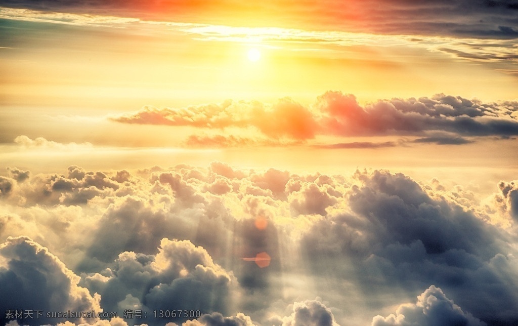 唯美 炫酷 自然 云 云层 云朵 夕阳 落日 日落 黄昏 傍晚 自然景观 自然风景