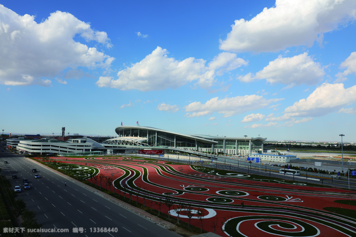 中川机场 飞机 航站楼 蓝天 白云 建筑园林 建筑摄影