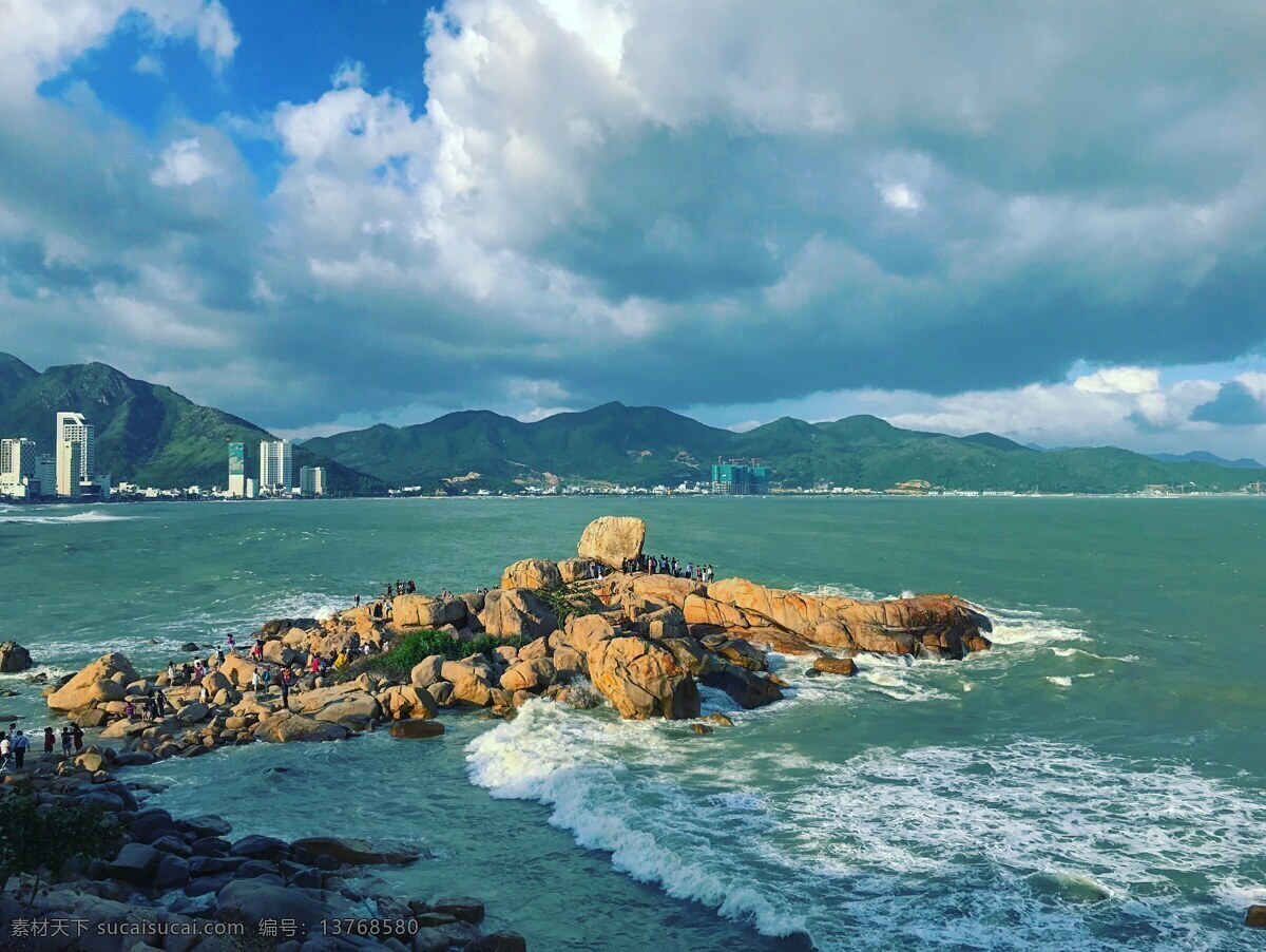 芽庄 大海 海水 海 越南 海边 自然景观 风景名胜