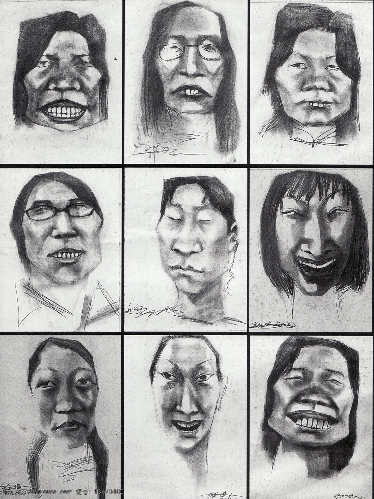 素描头像 头像 素描 中国美术学院 教师作品 头像作品 人物 人头像 高考素描 绘画书法 文化艺术