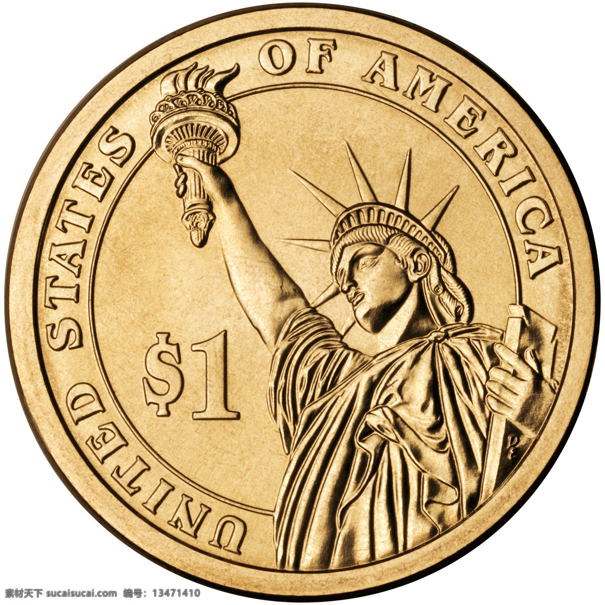 1美元硬币背面素材图片下载-素材编号13471410-素材天下图库