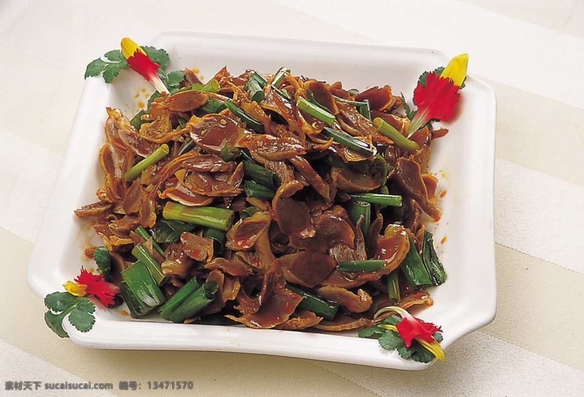 中华美食 香葱 鸡胗 香葱鸡胗 餐饮美食 传统美食