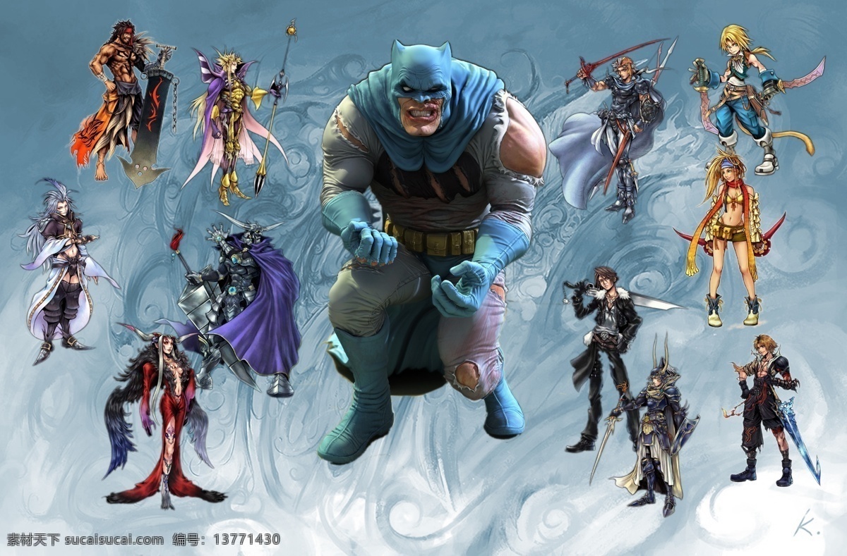 3d cg 分层 兵器 插画 动画 动漫 游戏人物 模板下载 游戏 人物 美女 战士 角色 卡通 造型 源文件 插画集