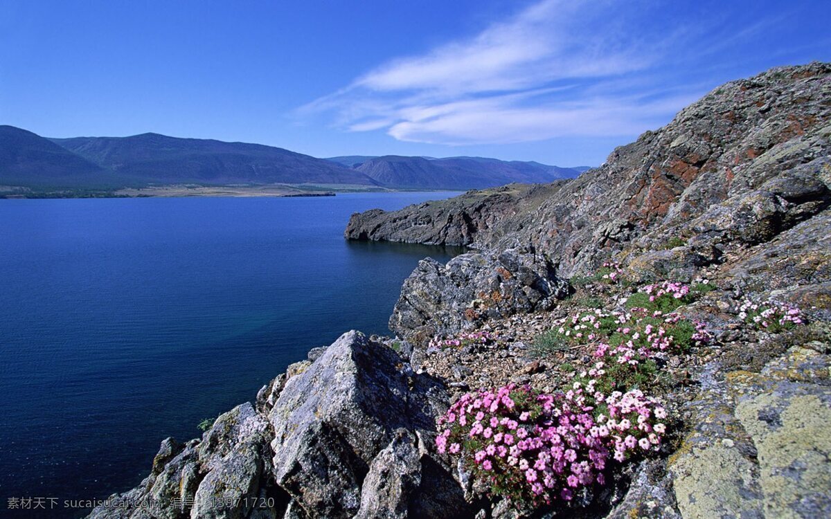 大海 俄罗斯 风景名胜 海岸 海边 海景 美景 贝加尔湖 石头 自然景观 风景 生活 旅游餐饮