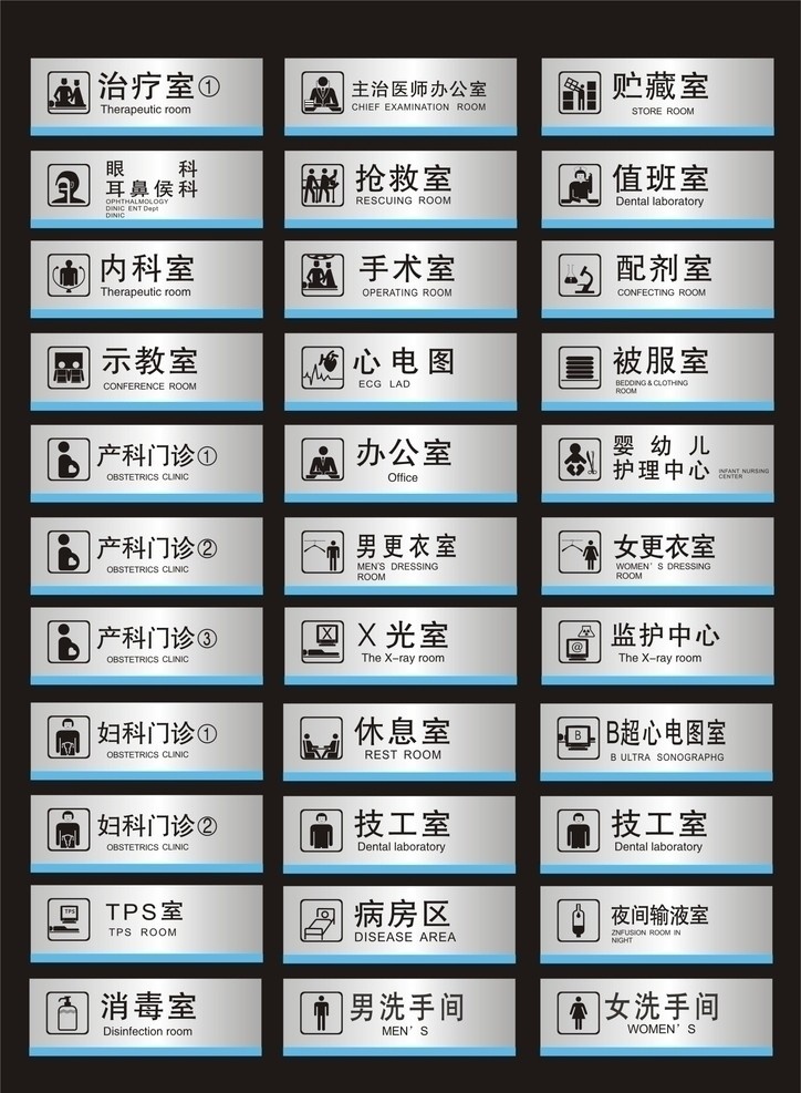 医院公共标识 指示牌 医院 公共 标识 牌 公共标识 医疗标志 常用标识 诊疗 科室 门牌 护理 病房 标牌 提示牌 医院门诊牌 人物 矢量图 公共标识标志 标识标志图标 矢量