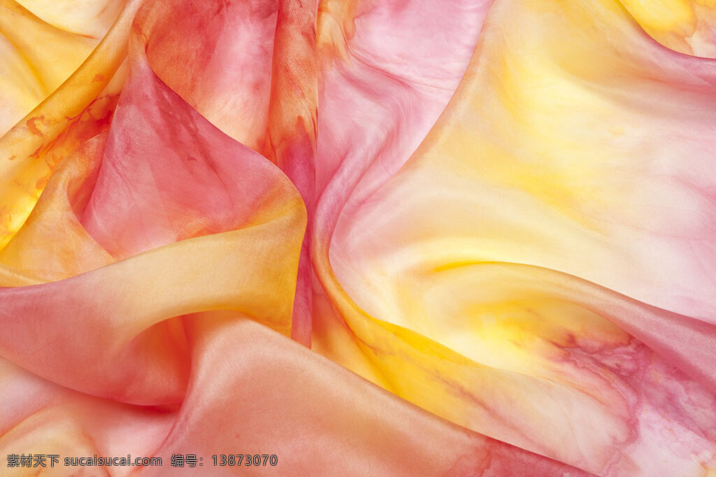 红 黄丝 巾 背景图片 红色 黄色 丝巾 背景 高清图片素材 唯美 透明 高档 布纹 鲜艳 粉色
