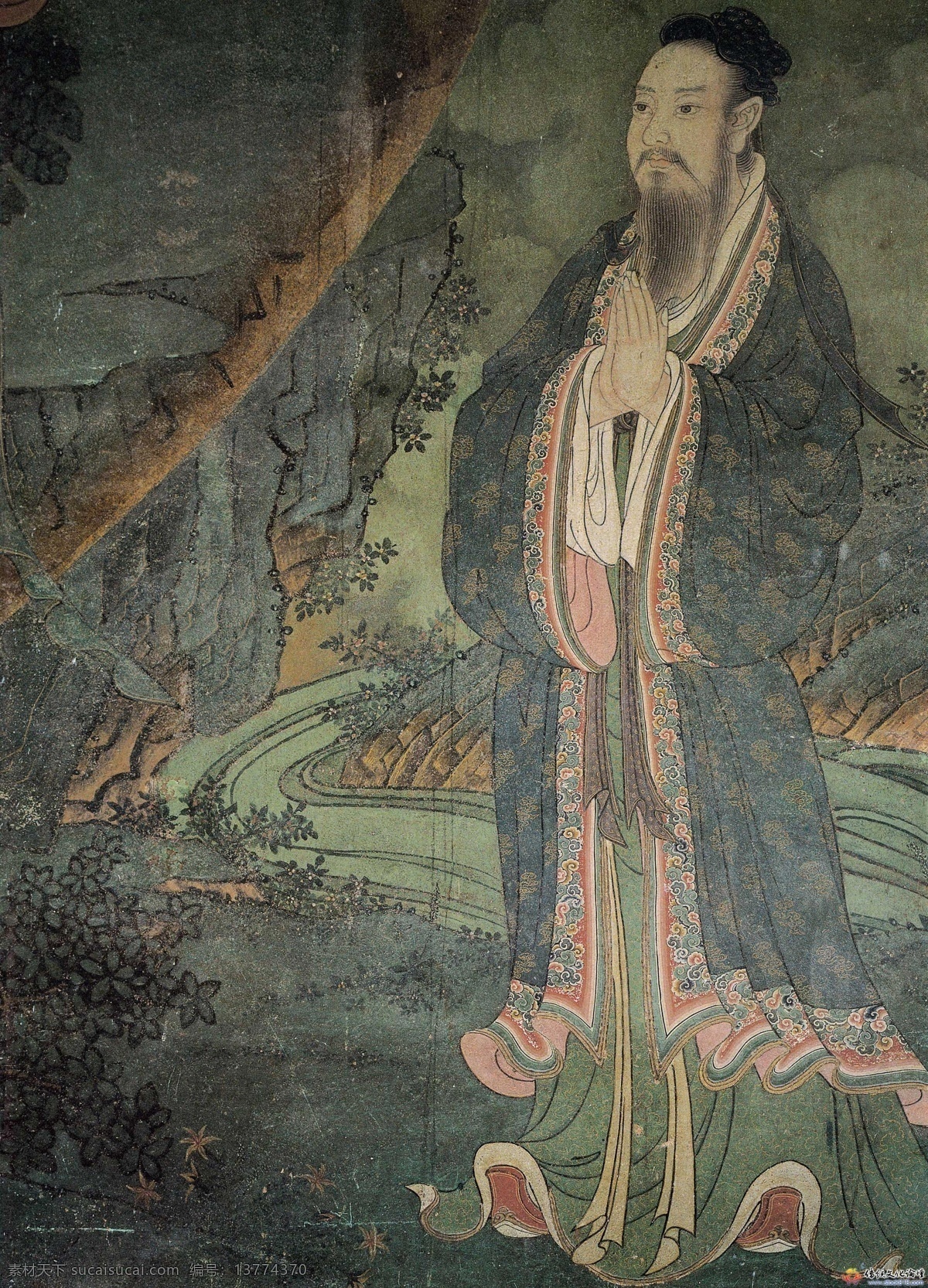 法海 寺 壁画 设计素材 中国古典 壁画世界 书画美术 灰色