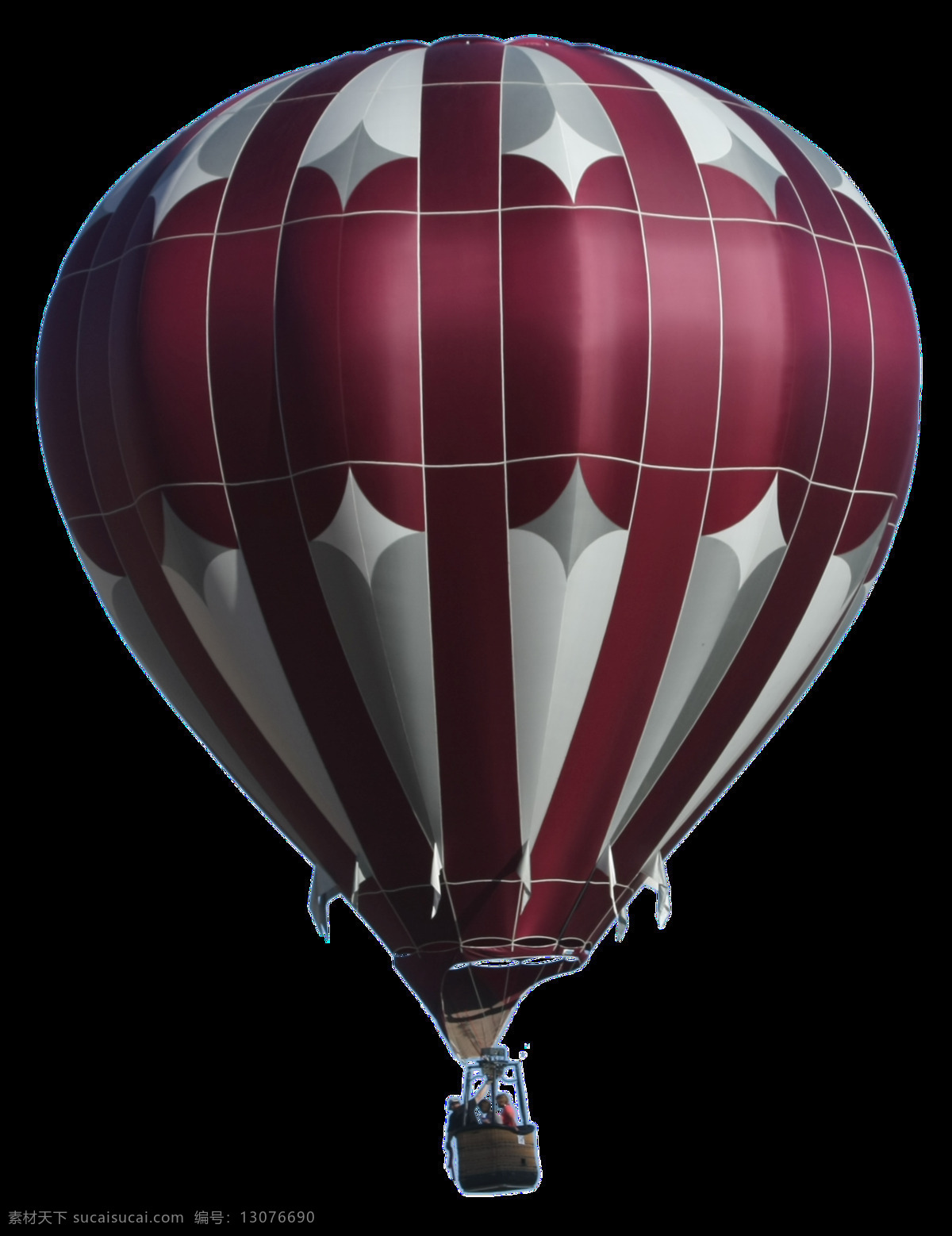 经典 精美 彩绘 热气球 透明 酒红色 灰色 条纹 半圆 透明素材 免扣素材 装饰图片