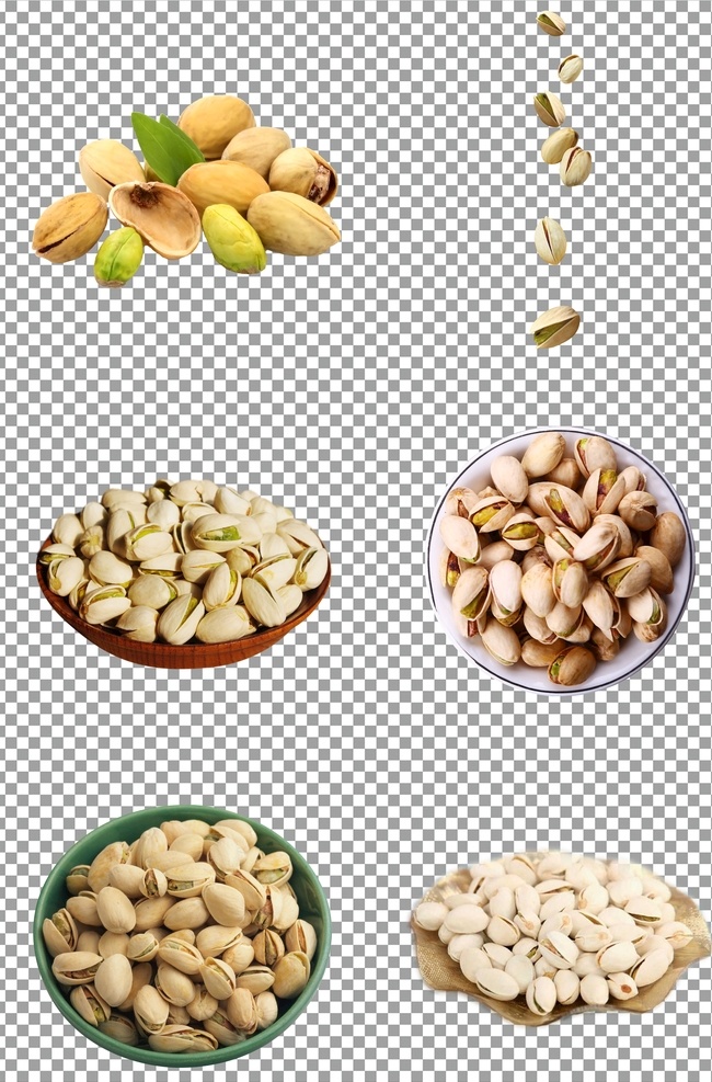 坚果开心果 美味 坚果 开心果 小零食 营养 健康 免抠 无背景 免抠图 抠图 元素 透明 通道 png免抠图 分层