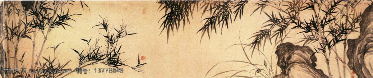 中国 传世 名画 花鸟画 竹子 中国传世名画 古典花鸟画 文化艺术
