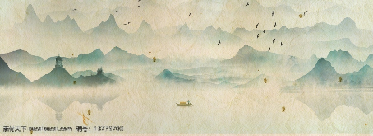 典雅 简约 古风 海报 背景 水墨 渐变 复古 中国风 文艺 清新 质感 纹理