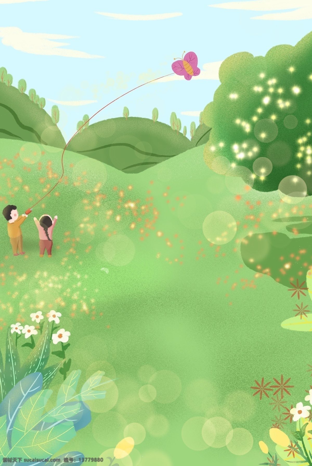 绿色 创意 春季 背景 植物 草地 环境 纹理 生长 大然 春游