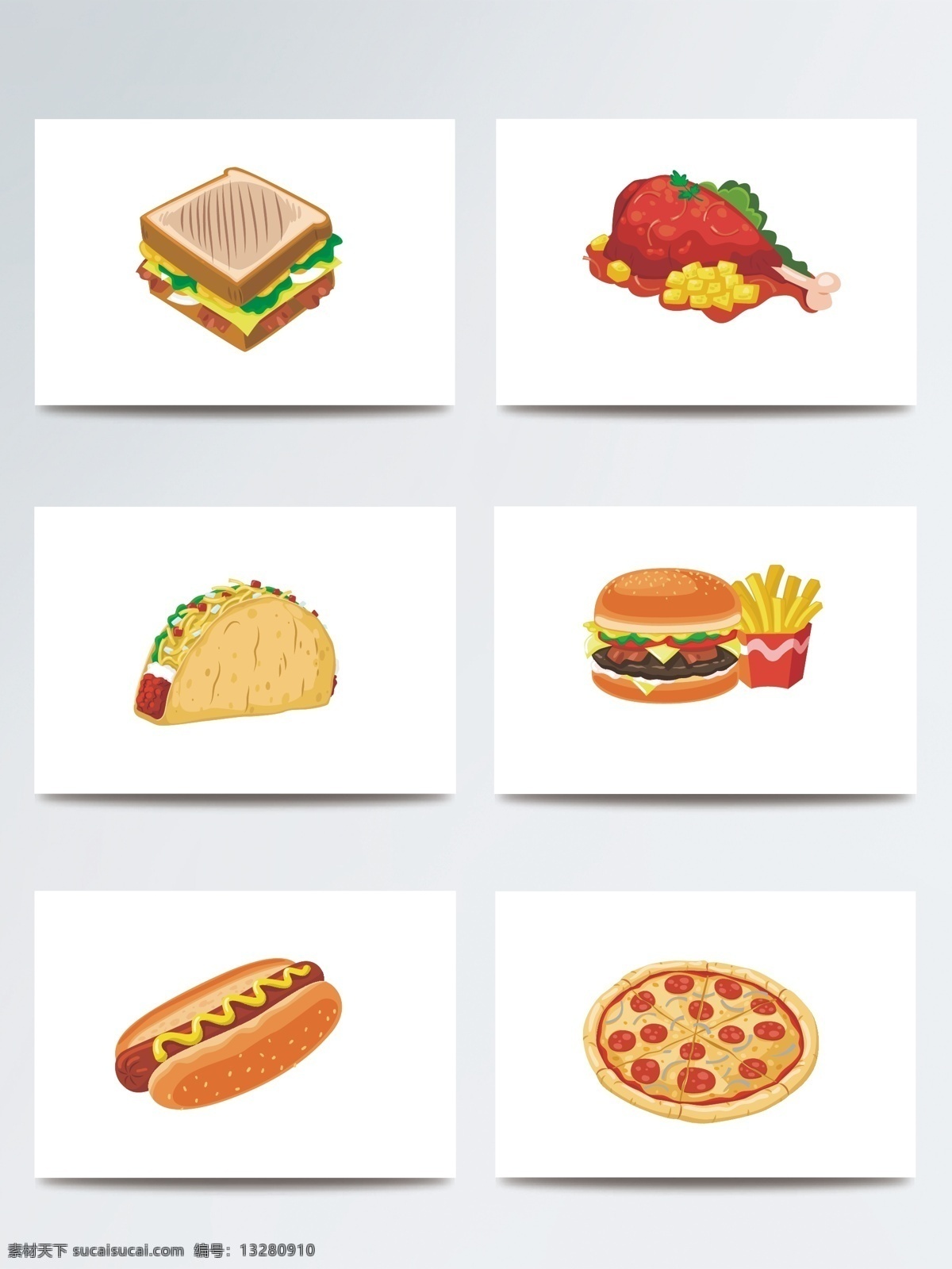 矢量 食品 食物 漫画 底纹 矢量素材 背景图案 装饰元素 ai素材