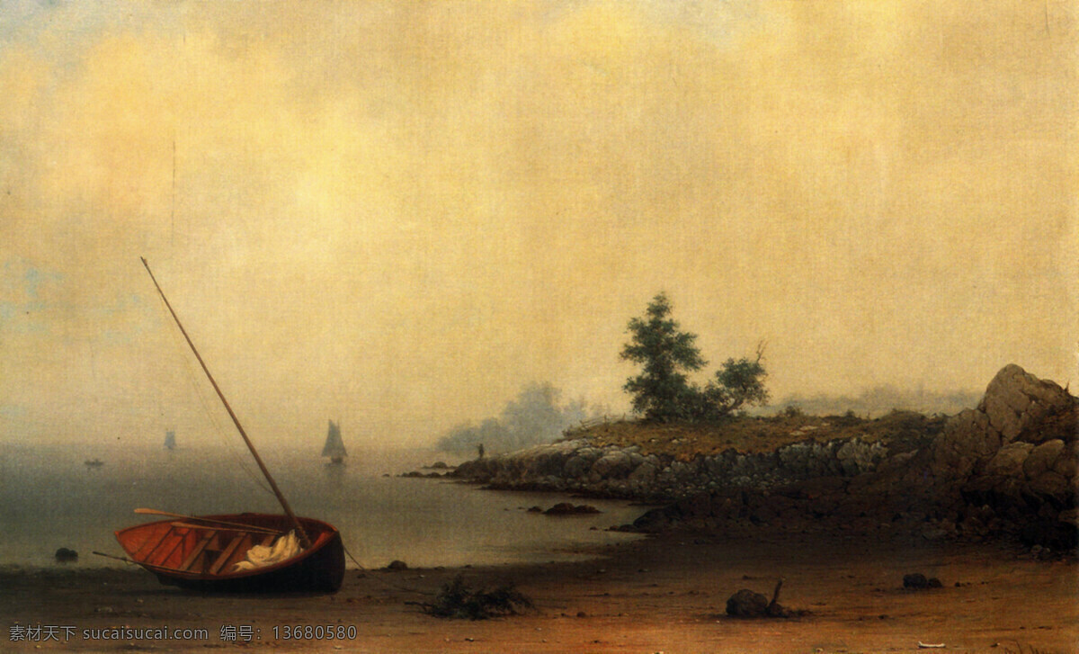 海边风景 大海风光 古典油画 海洋风景 绘画书法 欧洲名画 外国风景 外国油画 边风景 海岛风景 渔船画 文化艺术 家居装饰素材
