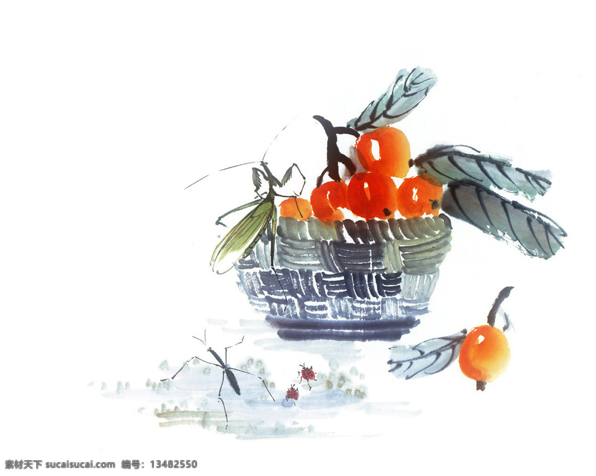 古典 花草 花朵 绘画书法 昆虫 设计图库 水果 水墨 昆虫世界 中国水墨画 植物 线条 蚊子 蜥蟀 文化艺术 生物世界