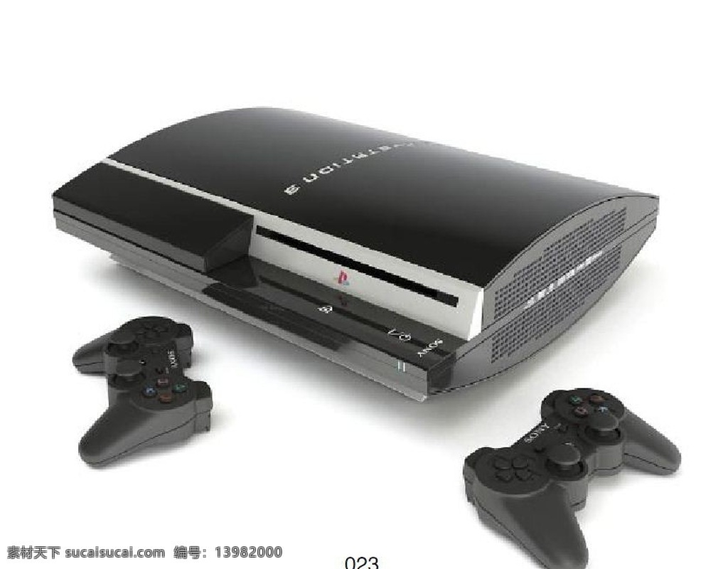 ps3 游戏机 模型 家用游戏机 主机 sony 娱乐设备 手柄 次时代 cell芯片 其他模型 3d设计模型 源文件 max