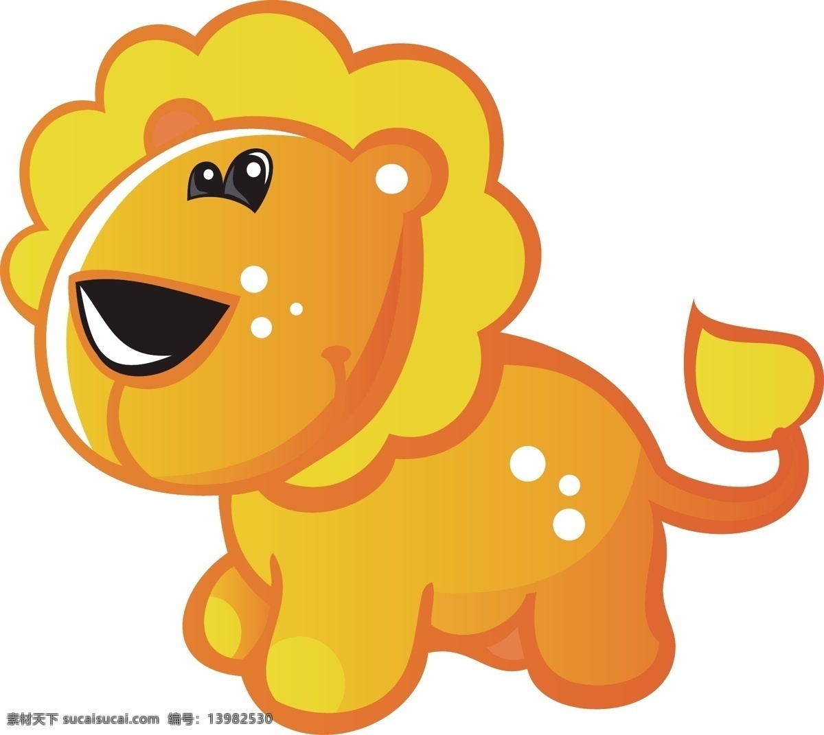 狮子 动物 卡通 宝宝 生物 球 圆 可爱 动漫动画 动漫人物