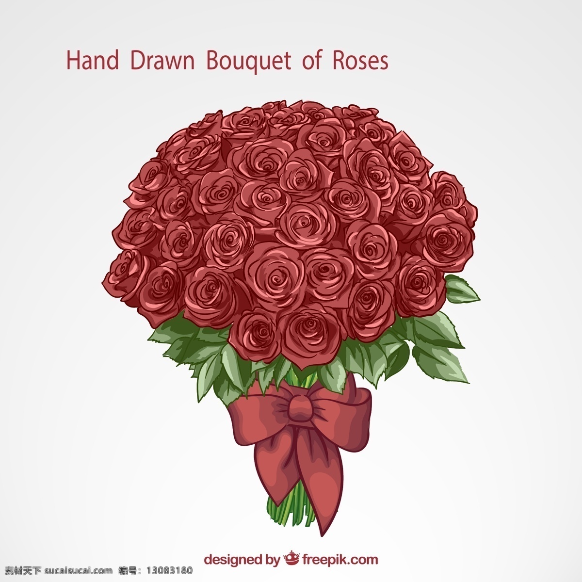 红色 玫瑰 花束 玫瑰花束 蝴蝶结 玫瑰花 红玫瑰 朵玫瑰 矢量 高清图片