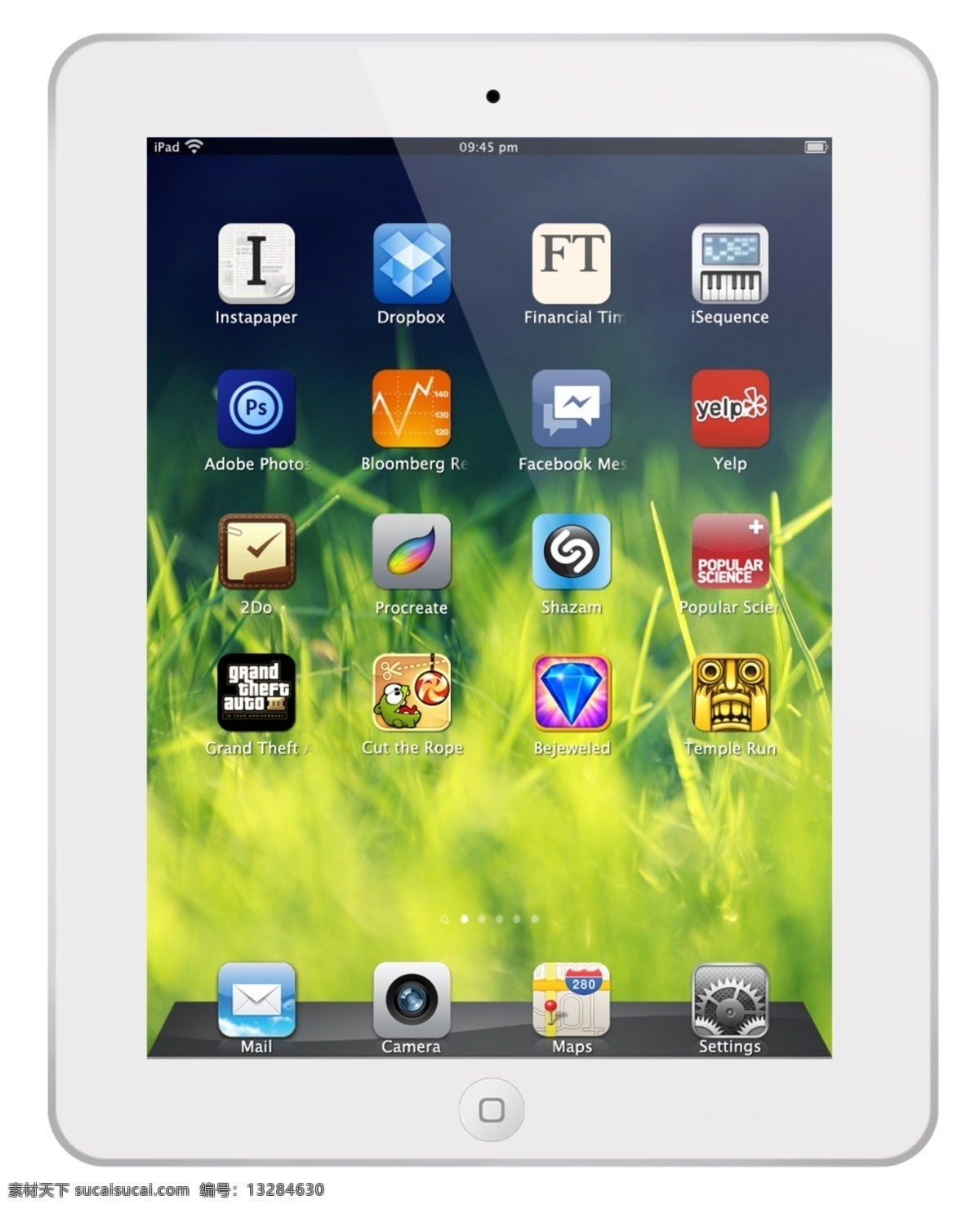 ipad3newnbspipadnbsp 白色 ipad new 苹果 ipad3 看风景的蘑菇 psd源文件
