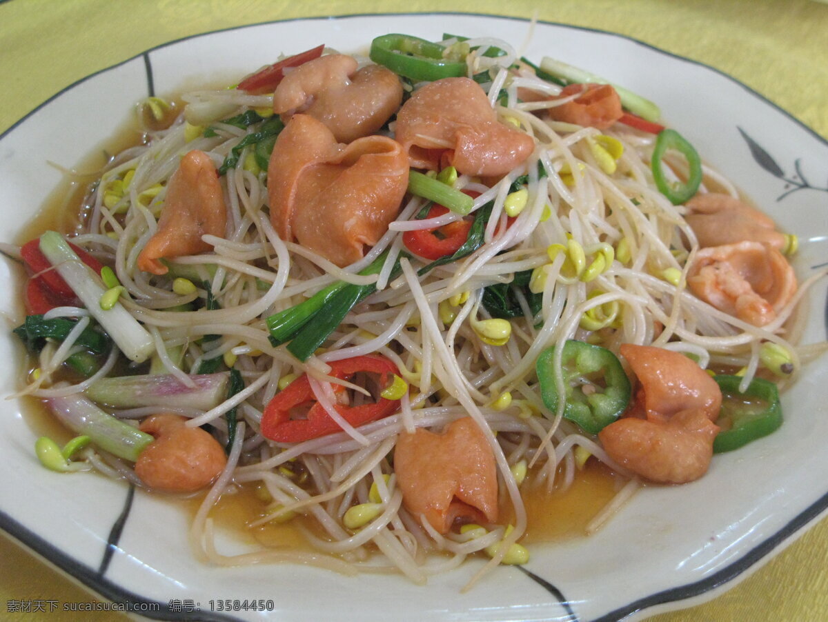 豆芽炒大肠 炒大肠 炒肥肠 豆芽炒 豆芽 肥肠 豆芽炒猪大肠 猪大肠 粤菜 传统美食 餐饮美食