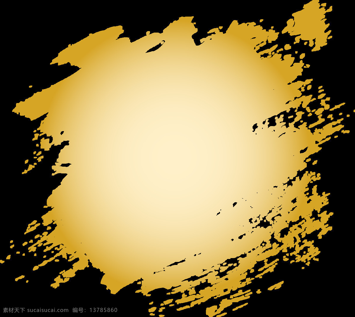 金色 墨迹 矢量图 元素 中国风 矢量 透明元素 png元素 免抠元素