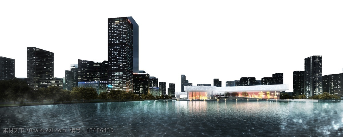 乌云 下 城市 建筑 景观 效果图 建筑效果图 建筑设计 景观设计 办公楼 外观效果图 建筑后期制作 商业 中心 商场 外观 环境设计